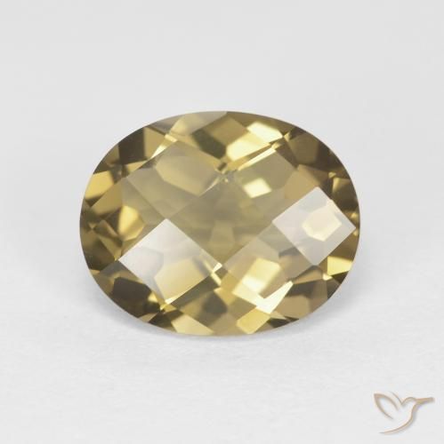 2.43ct طبيعي بنى القهوة كوارتز سموكى, بيضوي, VVS