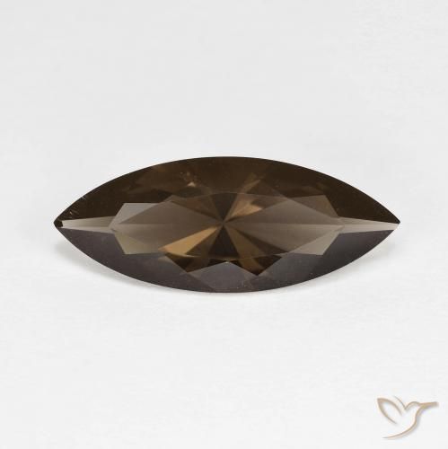 2.81ct طبيعي بنى كوارتز سموكى, ماركيز, VVS