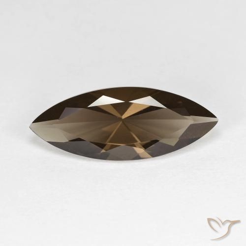 2.94ct طبيعي بنى شيكولاتى كوارتز سموكى, ماركيز, VVS