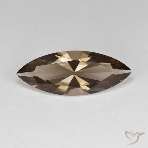 3.10ct طبيعي بنى دافئ كوارتز سموكى, ماركيز, VVS