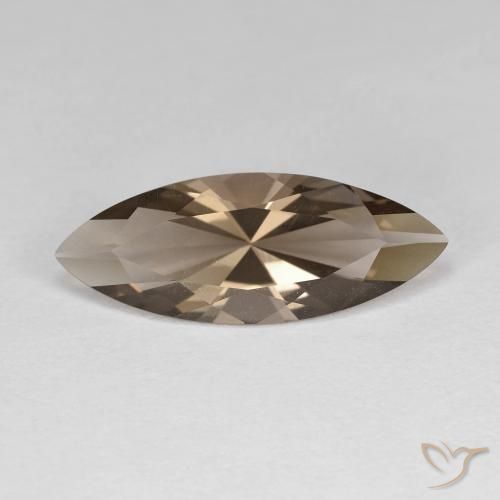 2.69ct طبيعي بنى خشبى كوارتز سموكى, ماركيز, VVS
