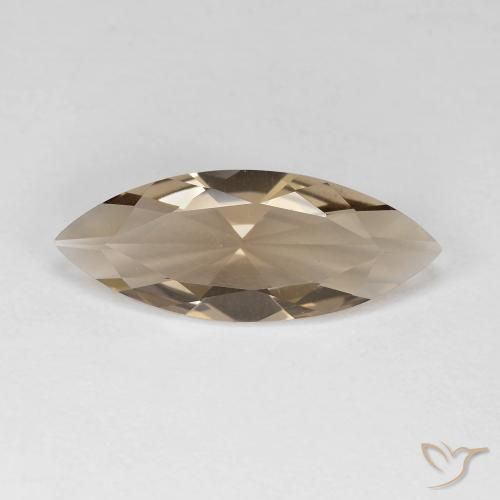 2.67ct طبيعي بنى خشبى كوارتز سموكى, ماركيز, VVS