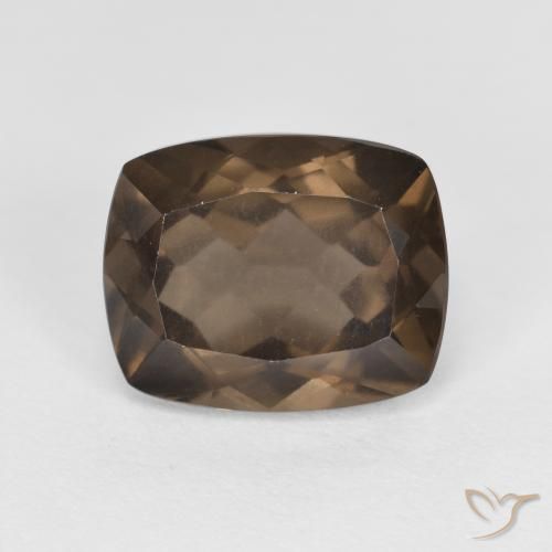 3.06ct طبيعي بنى شيكولاتى كوارتز سموكى, وسادة, قليلا جدا