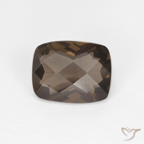 1.93ct طبيعي بنى كوارتز سموكى, وسادة, VVS-VS