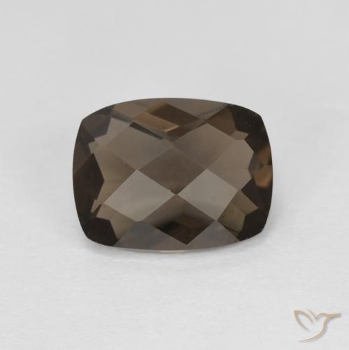 1.89ct طبيعي بنى العنبر كوارتز سموكى, وسادة, VVS