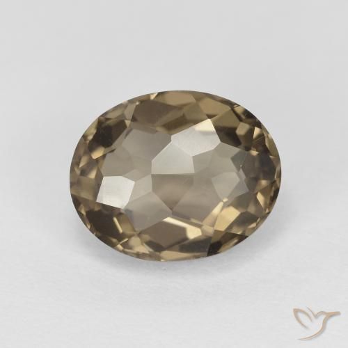 2.23ct طبيعي بنى محايد كوارتز سموكى, بيضوي, VVS
