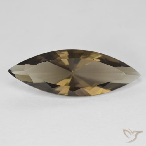 6.22ct طبيعي بنى خشبى كوارتز سموكى, ماركيز, VVS