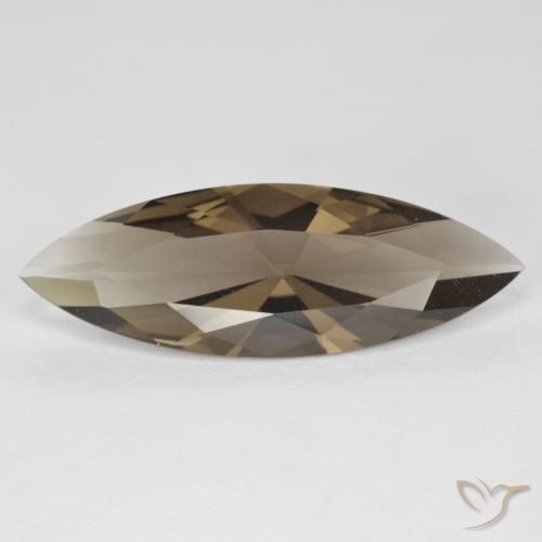 6.36ct طبيعي Medium Light-Brown كوارتز سموكى, ماركيز, VVS