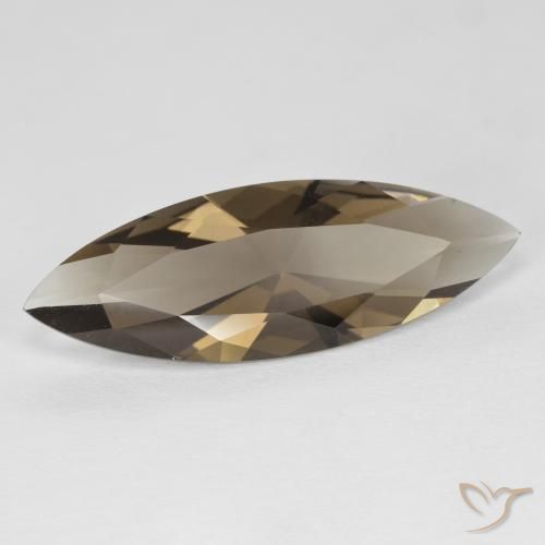 كوارتز سموكى Medium Light-Brown طبيعي، ماركيز، 6.36 قيراط، VVS