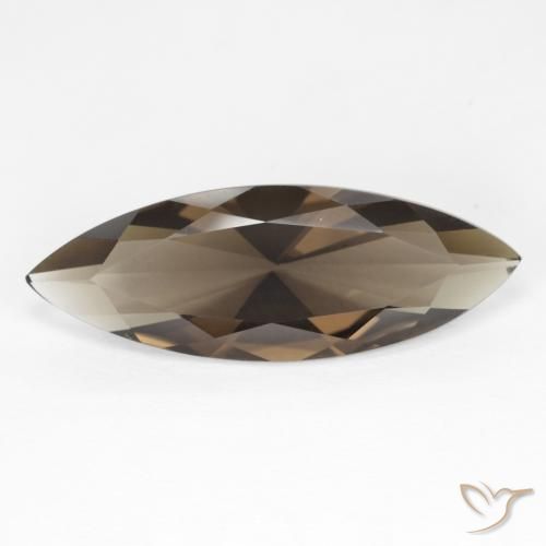 6.35ct طبيعي Medium Light-Brown كوارتز سموكى, ماركيز, VVS