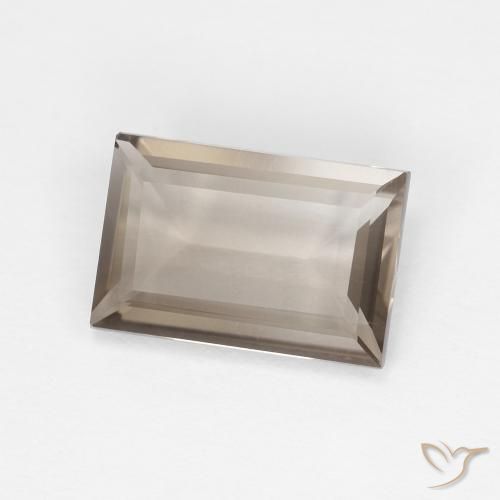 1.36ct طبيعي بنى محايد فاتح كوارتز سموكى, باجيت, VVS