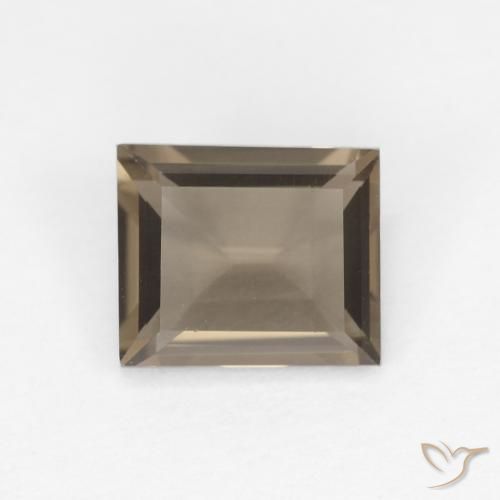 0.86ct طبيعي بنى دافئ كوارتز سموكى, باجيت, VVS