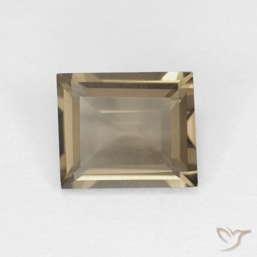 0.92ct طبيعي Medium Light-Brown كوارتز سموكى, باجيت, VVS