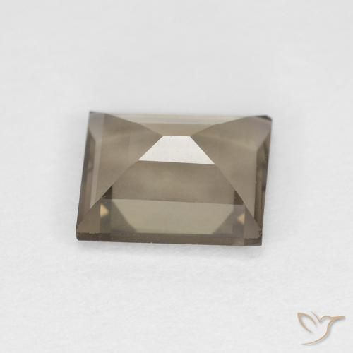 كوارتز سموكى Medium Light-Brown طبيعي، باجيت، 0.92 قيراط، VVS