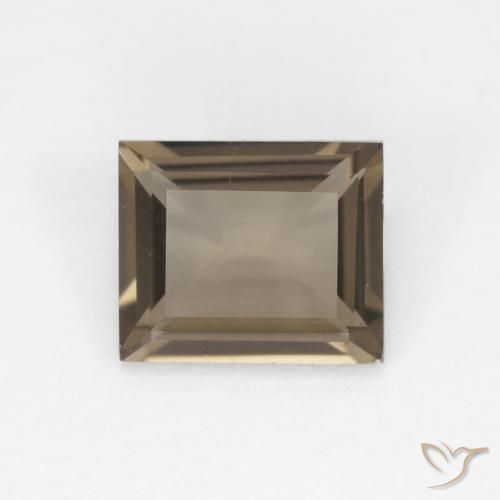 0.85ct طبيعي بنى العنبر فاتح كوارتز سموكى, باجيت, VVS