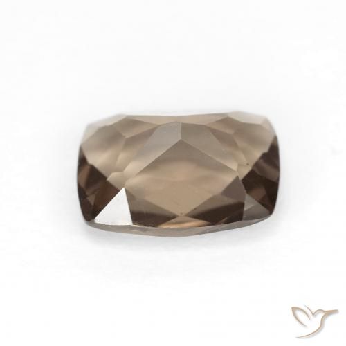 كوارتز سموكى Medium Light-Brown طبيعي، وسادة، 1.82 قيراط، VVS