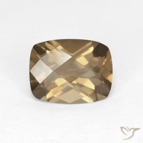 1.75ct طبيعي بنى دافئ كوارتز سموكى, وسادة, VVS