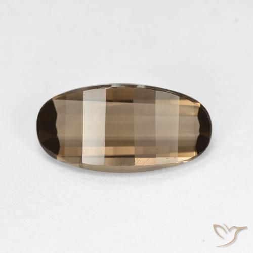 2.73ct طبيعي البني الفاتح كوارتز سموكى, بيضوي, VVS