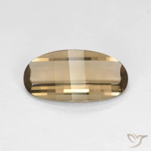 2.42ct طبيعي موكا فاتح كوارتز سموكى, بيضوي, VVS