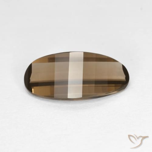 2.06ct طبيعي موكا فاتح كوارتز سموكى, بيضوي, VVS