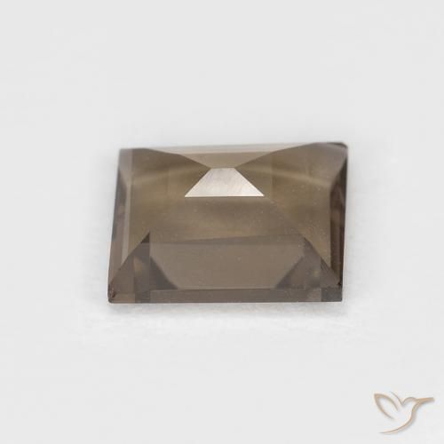 كوارتز سموكى Medium Light-Brown طبيعي، باجيت، 0.87 قيراط، VVS