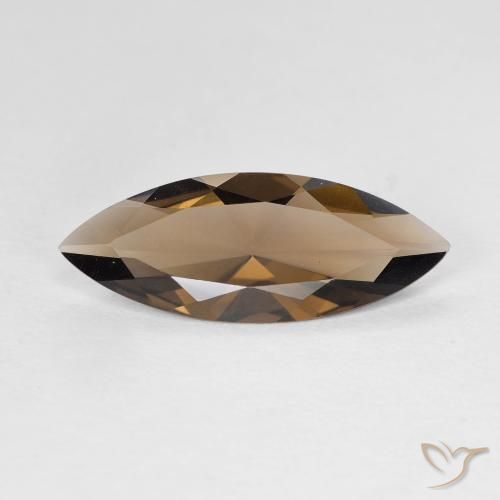 2.34ct طبيعي بنى دافئ كوارتز سموكى, ماركيز, قليلا جدا