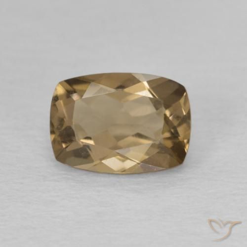 0.90ct طبيعي بنى دافئ كوارتز سموكى, وسادة, VVS