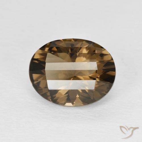2.58ct طبيعي بنى خبز الزنجبيل كوارتز سموكى, بيضوي, VVS-VS