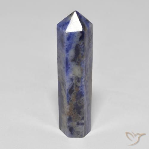 سوداليت Blue Grey طبيعي، فانسى، 24.21 قيراط، غير شفاف