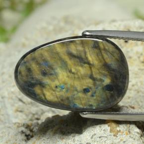 سبيكترولايت متعدد الألوان طبيعي، شكل خيالي، 7.78 قيراط، غير شفاف