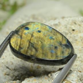 سبيكترولايت متعدد الألوان طبيعي، شكل خيالي، 7.78 قيراط، غير شفاف