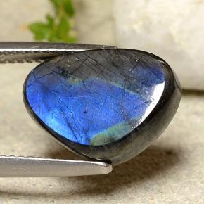 سبيكترولايت متعدد الألوان طبيعي، شكل خيالي، 6.88 قيراط، غير شفاف