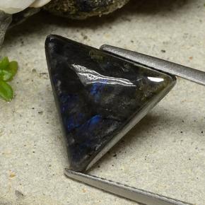 سبيكترولايت متعدد الألوان طبيعي، مثلثى، 4.53 قيراط، غير شفاف