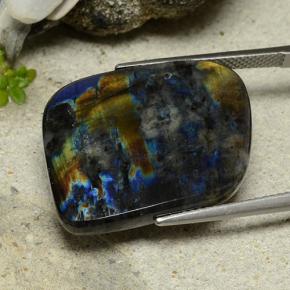 سبيكترولايت متعدد الألوان طبيعي، شكل خيالي، 14.46 قيراط، غير شفاف