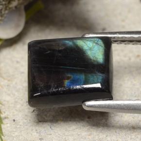 سبيكترولايت متعدد الألوان طبيعي، باجيت، 2.17 قيراط، غير شفاف