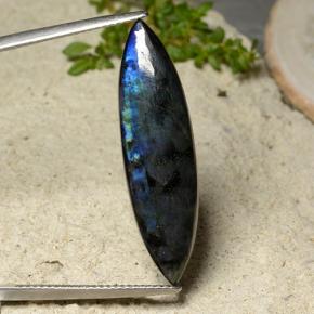 سبيكترولايت متعدد الألوان طبيعي، ماركيز، 8.57 قيراط، غير شفاف