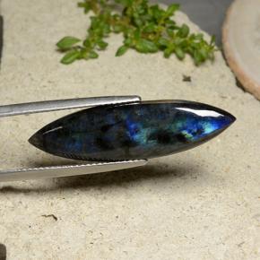 سبيكترولايت متعدد الألوان طبيعي، ماركيز، 8.57 قيراط، غير شفاف