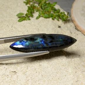 سبيكترولايت متعدد الألوان طبيعي، ماركيز، 8.57 قيراط، غير شفاف