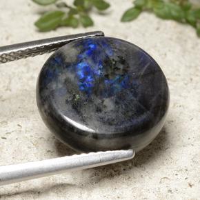 سبيكترولايت متعدد الألوان طبيعي، قصة دائرى، 6.72 قيراط، غير شفاف