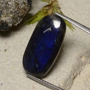 سبيكترولايت متعدد الألوان طبيعي، قطع وسادة، 6.49 قيراط، غير شفاف