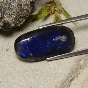 سبيكترولايت متعدد الألوان طبيعي، قطع وسادة، 6.49 قيراط، غير شفاف