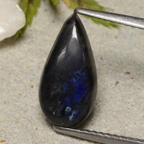 سبيكترولايت متعدد الألوان طبيعي، شكل الكمثرى، 2.30 قيراط، غير شفاف