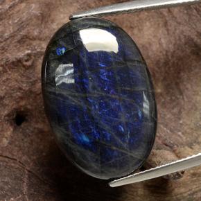 سبيكترولايت متعدد الألوان طبيعي، قصة بيضاوى، 16.82 قيراط، غير شفاف