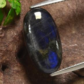 سبيكترولايت متعدد الألوان طبيعي، قصة بيضاوى، 5.07 قيراط، غير شفاف