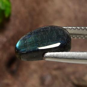 سبيكترولايت متعدد الألوان طبيعي، شكل خيالي، 1.95 قيراط، غير شفاف