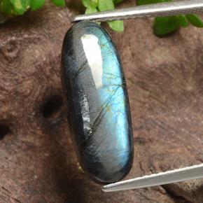 سبيكترولايت متعدد الألوان طبيعي، قصة بيضاوى، 4.18 قيراط، غير شفاف