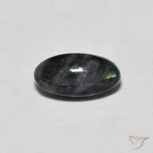 0.71ct طبيعي متعدد الألوان اسبكتروليت, بيضوي, غير شفاف