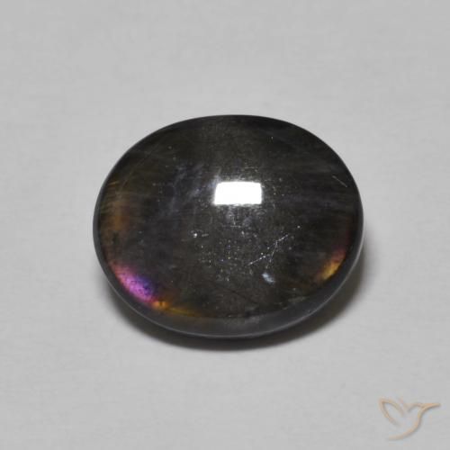 2.27ct طبيعي متعدد الألوان اسبكتروليت, بيضوي, غير شفاف