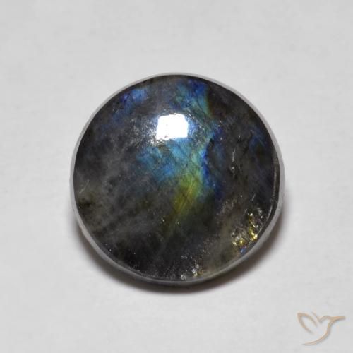 2.31ct طبيعي متعدد الألوان اسبكتروليت, دائري, غير شفاف