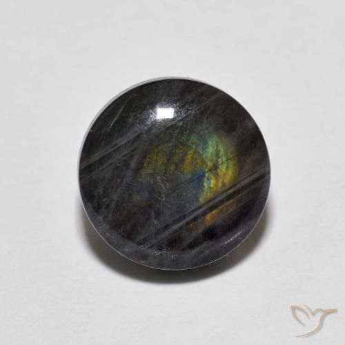 1.65ct طبيعي متعدد الألوان سبيكترولايت, دائري, غير شفاف